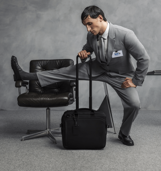 Lost In Berlin Rolling Tote 16" Lost In Berlin Rolling Tote 16"