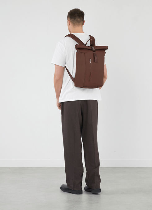 Lipault Lost In Berlin Rolltop Backpack 2.0  Spiced Mocha Lipault Lost In Berlin Rolltop Backpack 2.0  Spiced Mocha