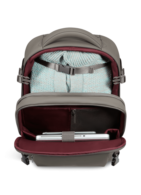 Lipault Lost In Berlin Backpack Pro With Wheels  Ash Stone Lipault Lost In Berlin Backpack Pro With Wheels  Ash Stone