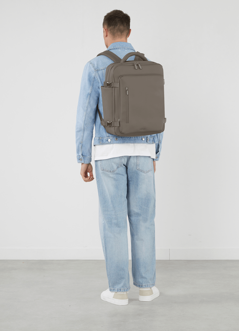 Lipault Lost In Berlin Travel Backpack 2.0  Ash Stone
